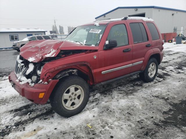 1J4GL58535W649602 - 2005 JEEP LIBERTY LI RED photo 1