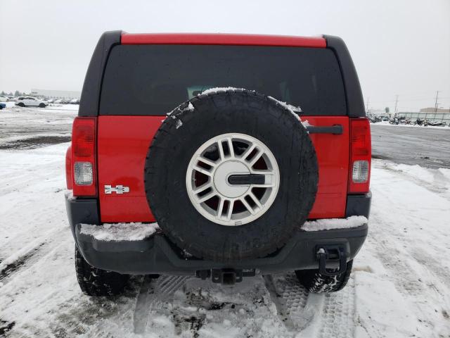 5GTDN136168153921 - 2006 HUMMER H3 RED photo 6