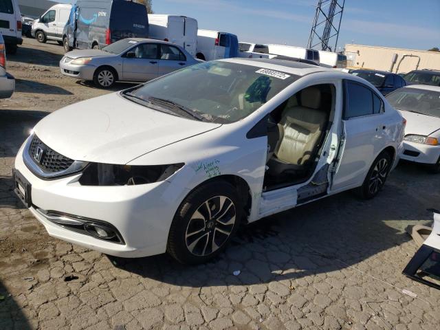 19XFB2F93DE260136 - 2013 HONDA CIVIC EXL Biały zdjęcie 1