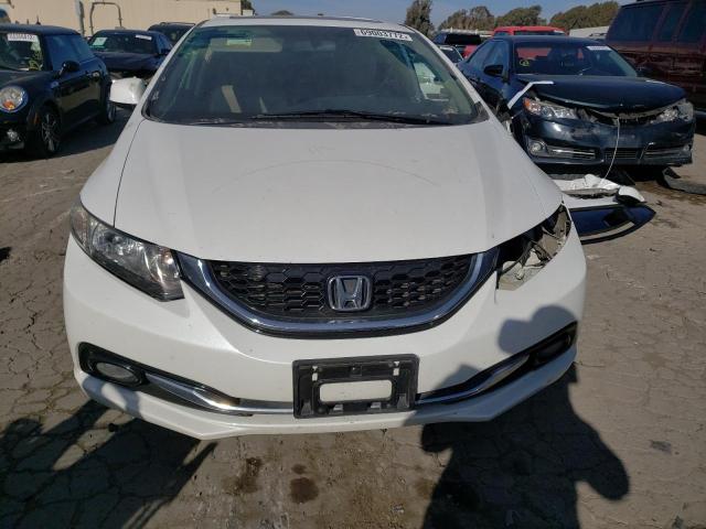 19XFB2F93DE260136 - 2013 HONDA CIVIC EXL Biały zdjęcie 5