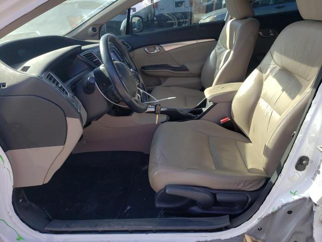 19XFB2F93DE260136 - 2013 HONDA CIVIC EXL Biały zdjęcie 7