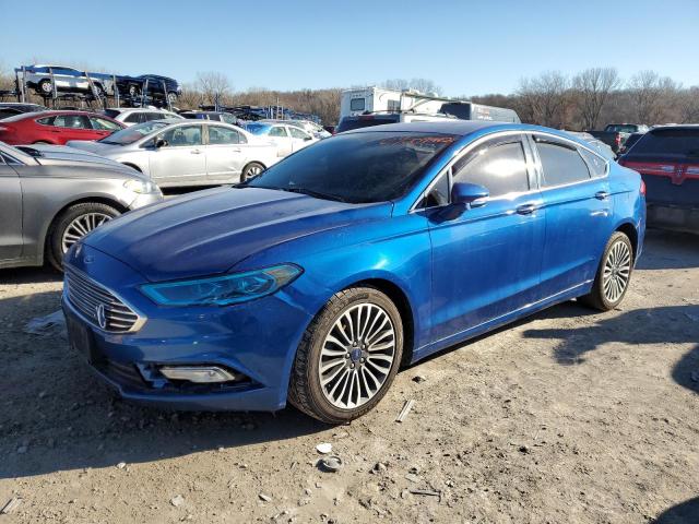 3FA6P0K94HR132178 - 2017 FORD FUSION TIT BLUE photo 1