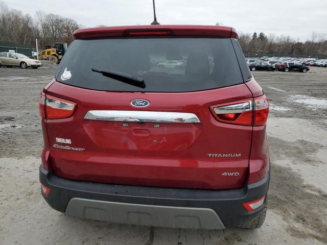 MAJ6S3KL7LC390438 - 2020 FORD ECOSPORT T RED photo 6