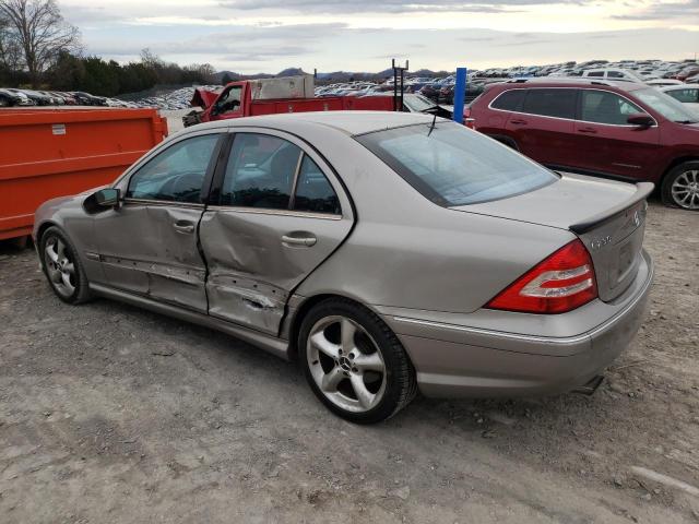 WDBRF40J05F685870 - 2005 MERCEDES-BENZ C 230K SPO GRAY photo 2