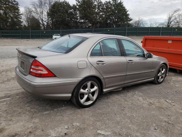 WDBRF40J05F685870 - 2005 MERCEDES-BENZ C 230K SPO GRAY photo 3