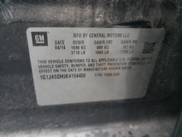 1G1JA5SH9E4194456 - 2014 CHEVROLET SONIC LS CHARCOAL photo 12