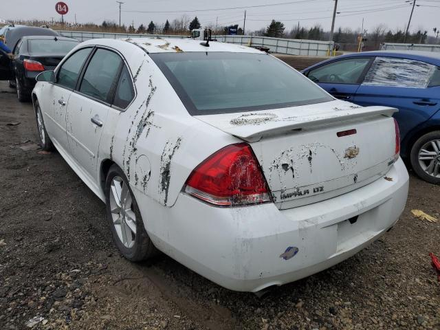 2G1WC5E33D1185066 - 2013 CHEVROLET IMPALA LTZ WHITE photo 2