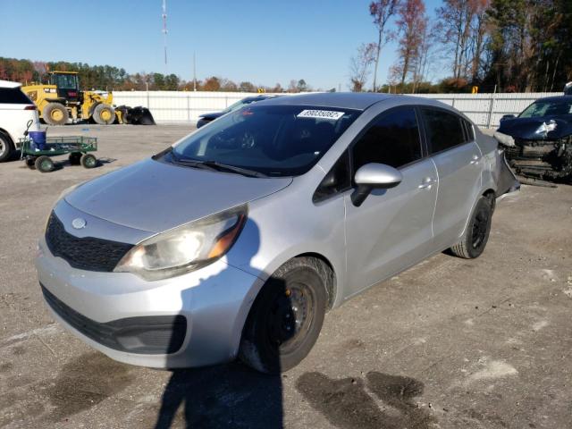 KNADM4A30D6230949 - 2013 KIA RIO LX SILVER photo 1