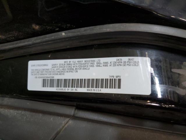 4S4WX90D984402886 - 2008 SUBARU TRIBECA LI BLACK photo 13