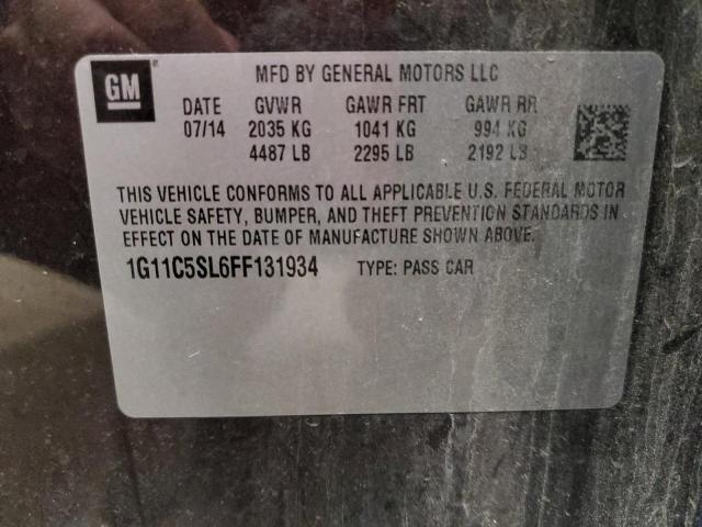 1G11C5SL6FF131934 - 2015 CHEVROLET MALIBU 1LT 紫色 照片 12