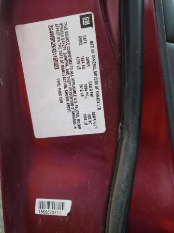 2G4WB52K431165022 - 2003 BUICK REGAL LS 红色 照片 13