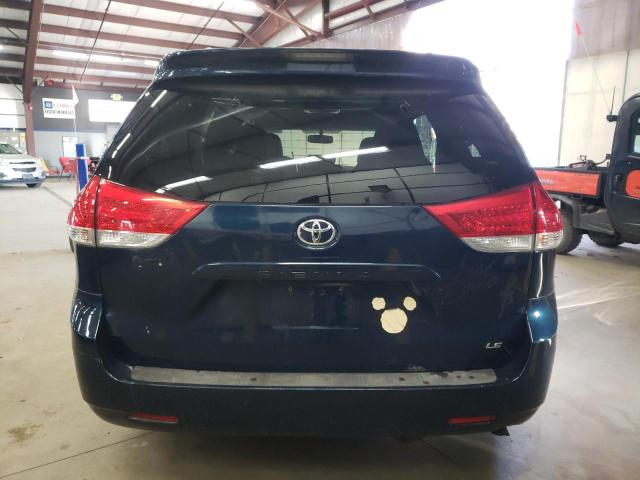 5TDKK3DC3BS011633 - 2011 TOYOTA SIENNA LE BLUE photo 6