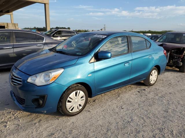 ML32F3FJ7JHF04711 - 2018 MITSUBISHI MIRAGE G4 BLUE photo 1