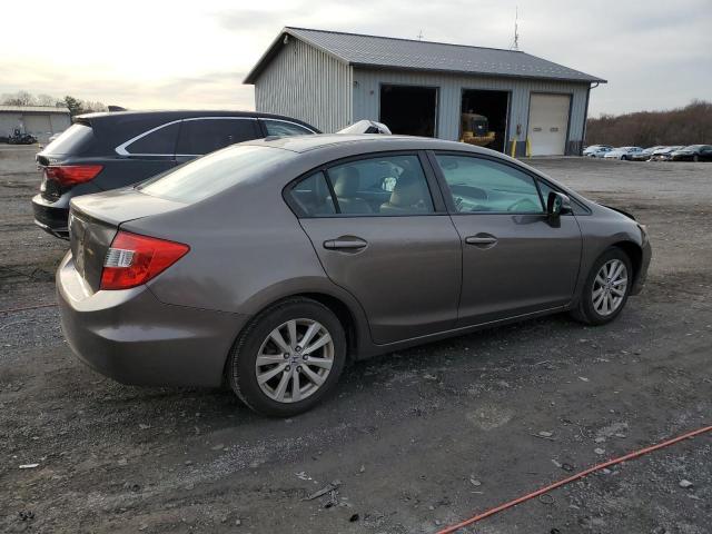 2HGFB2F96CH505614 - 2012 HONDA CIVIC EXL Qəhvəyi foto 3