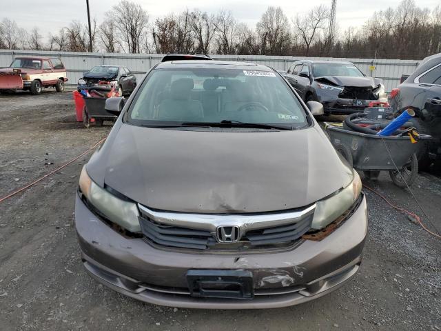 2HGFB2F96CH505614 - 2012 HONDA CIVIC EXL Qəhvəyi foto 5