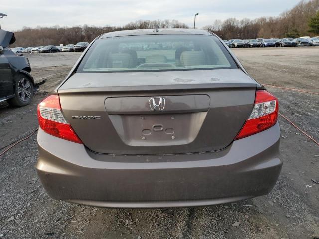 2HGFB2F96CH505614 - 2012 HONDA CIVIC EXL Qəhvəyi foto 6
