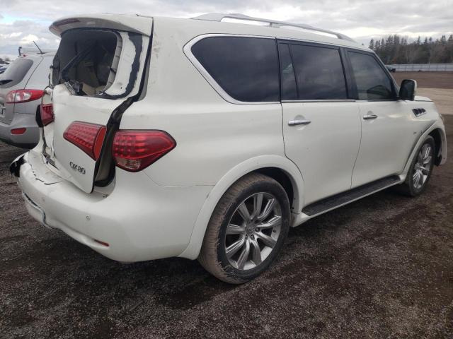 JN8AZ2NCXE9353183 - 2014 INFINITI QX80 WHITE photo 3