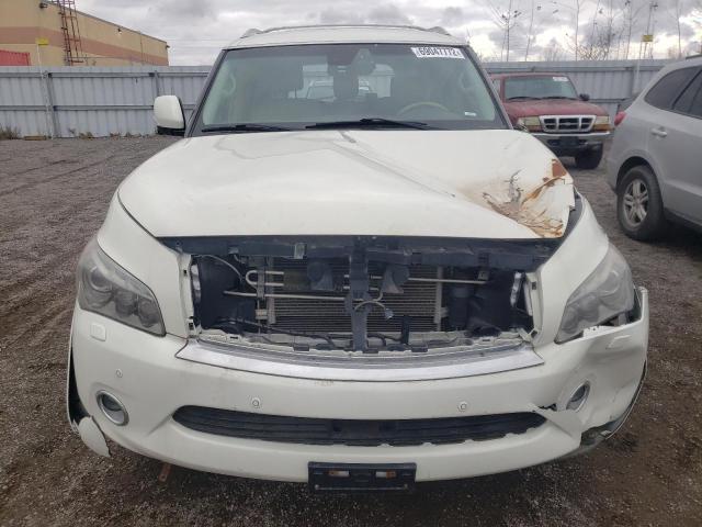 JN8AZ2NCXE9353183 - 2014 INFINITI QX80 WHITE photo 5