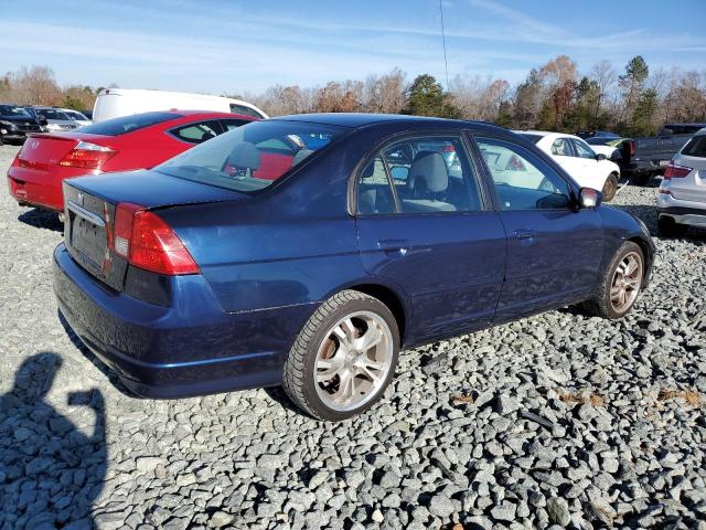 JHMES96675S015492 - 2005 HONDA CIVIC HYBR BLUE photo 3