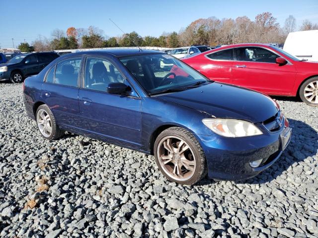 JHMES96675S015492 - 2005 HONDA CIVIC HYBR BLUE photo 4