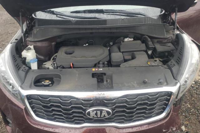 5XYPG4A3XLG641763 - 2020 KIA SORENTO L BURGUNDY photo 12