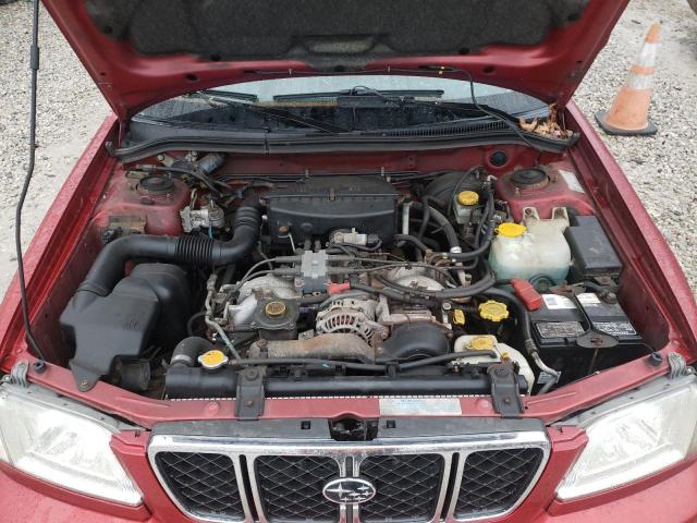 JF1SF65531H720531 - 2001 SUBARU FORESTER S RED photo 11