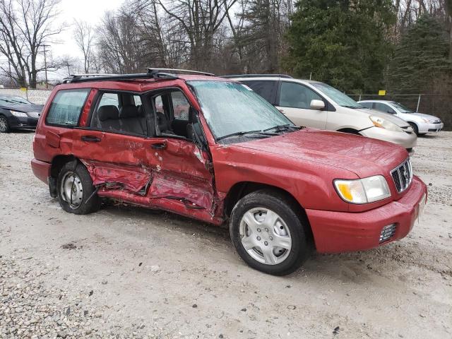 JF1SF65531H720531 - 2001 SUBARU FORESTER S RED photo 4