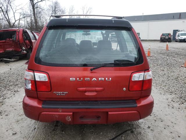 JF1SF65531H720531 - 2001 SUBARU FORESTER S RED photo 6