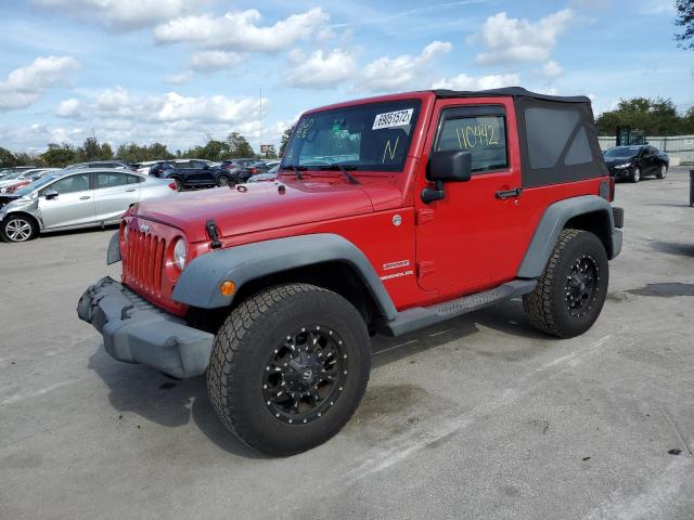 1J4AA2D18AL212722 - 2010 JEEP WRANGLER S RED photo 1