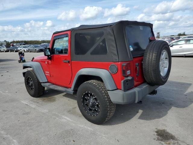1J4AA2D18AL212722 - 2010 JEEP WRANGLER S RED photo 2