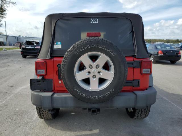 1J4AA2D18AL212722 - 2010 JEEP WRANGLER S RED photo 6