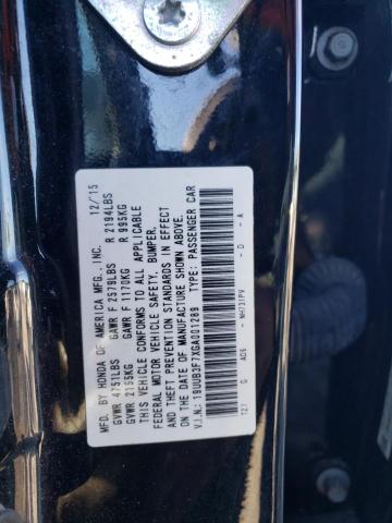 19UUB3F7XGA001289 - 2016 ACURA TLX ADVANC BLACK photo 12