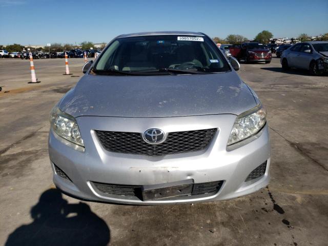 1NXBU40E19Z122285 - 2009 TOYOTA CAROLLA SILVER photo 5