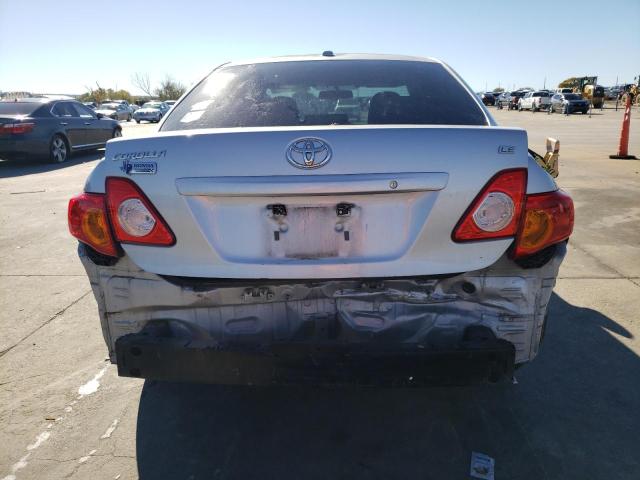 1NXBU40E19Z122285 - 2009 TOYOTA CAROLLA SILVER photo 6