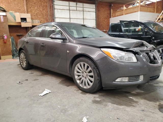 W04GN5EC3B1025675 - 2011 BUICK REGAL CXL GRAY photo 4