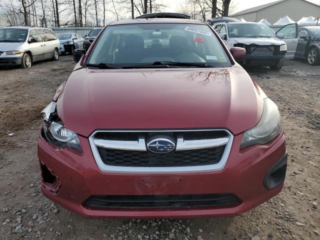 JF1GJAC60EH024525 - 2014 SUBARU IMPREZA PR RED photo 5