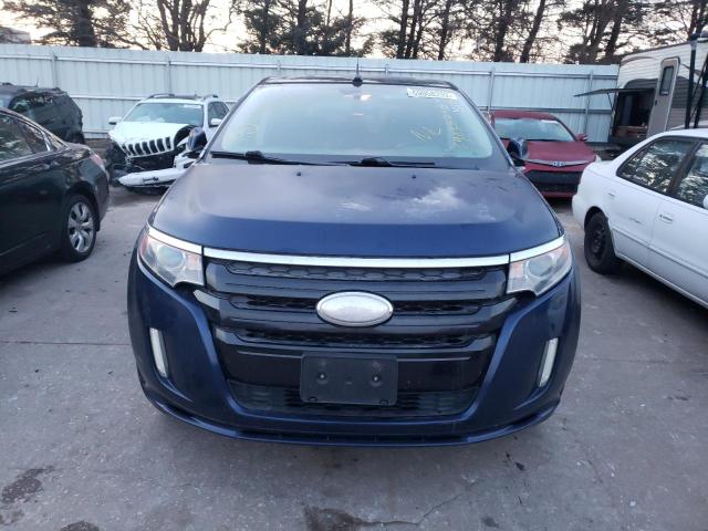 2FMDK3AK8CBA79333 - 2012 FORD EDGE SPORT BLUE photo 5