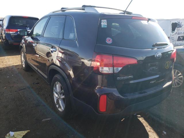 5XYKT4A76EG531188 - 2014 KIA SORENTO BLACK photo 2