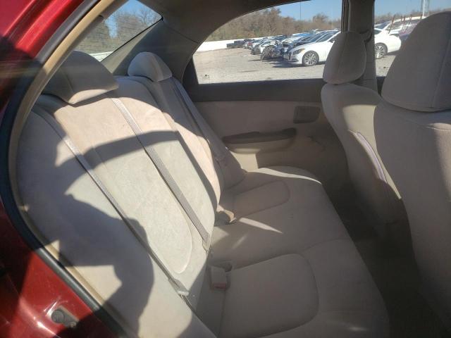 KNAFE121145012302 - 2004 KIA SPECTRA LX BURGUNDY photo 10