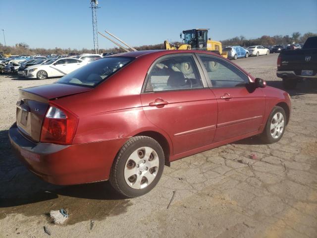 KNAFE121145012302 - 2004 KIA SPECTRA LX BURGUNDY photo 3