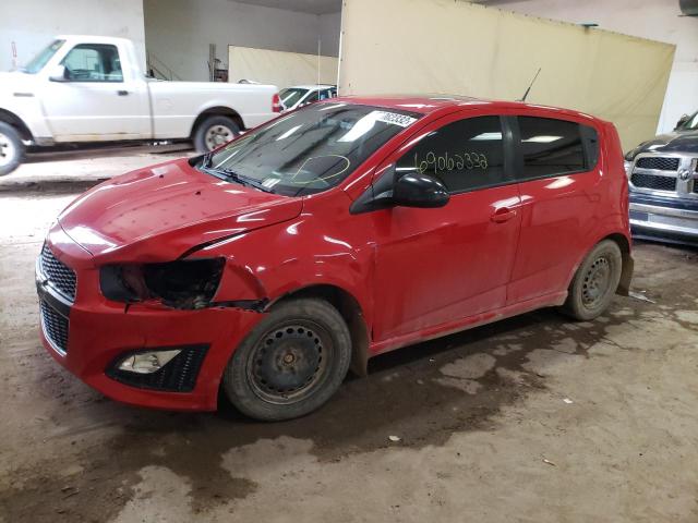 1G1JH6SB9D4176177 - 2013 CHEVROLET SONIC RS RED photo 1