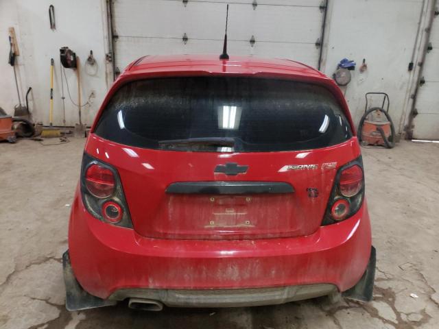 1G1JH6SB9D4176177 - 2013 CHEVROLET SONIC RS RED photo 6