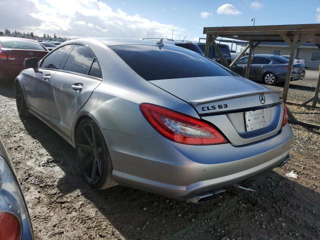 WDDLJ7EB9CA044399 - 2012 MERCEDES-BENZ CLS 63 AMG SILVER photo 2