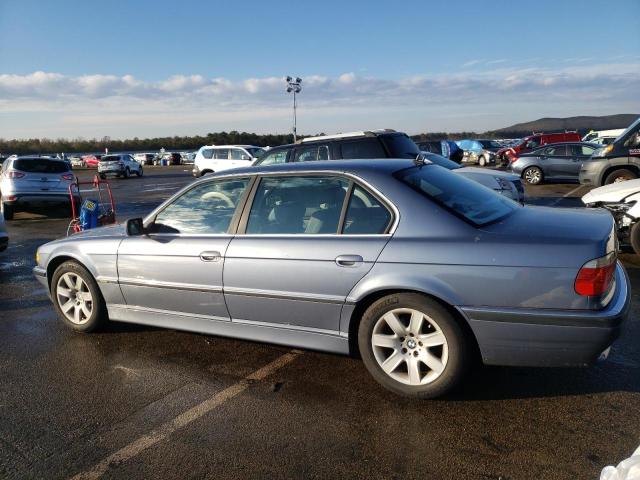 WBAGH83431DP27256 - 2001 BMW 7 SERIES BLUE photo 2