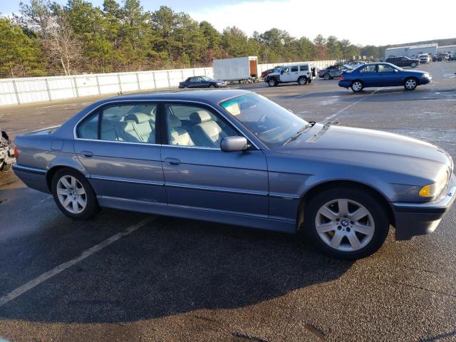 WBAGH83431DP27256 - 2001 BMW 7 SERIES BLUE photo 4