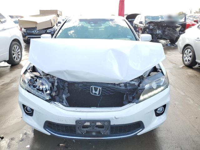 1HGCT2B80DA010869 - 2013 HONDA ACCORD EXL WHITE photo 5