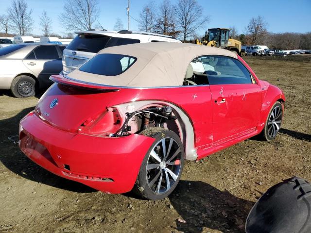 3VW7T7AT5EM803640 - 2014 VOLKSWAGEN BEETLE TUR RED photo 3