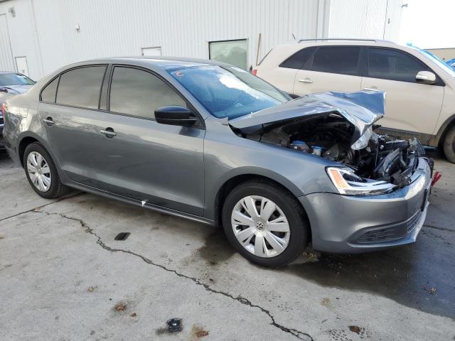 3VW2K7AJ8EM357057 - 2014 VOLKSWAGEN JETTA BASE GRAY photo 4