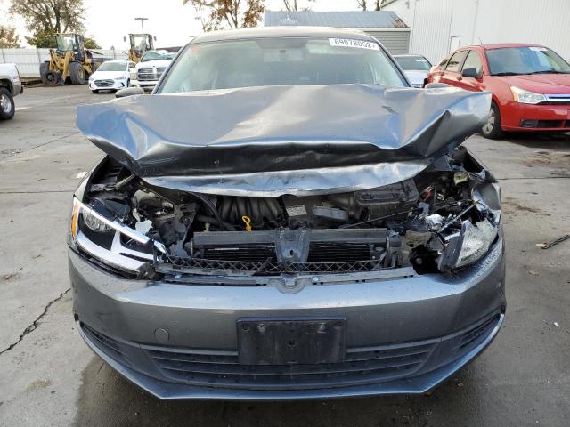 3VW2K7AJ8EM357057 - 2014 VOLKSWAGEN JETTA BASE GRAY photo 5