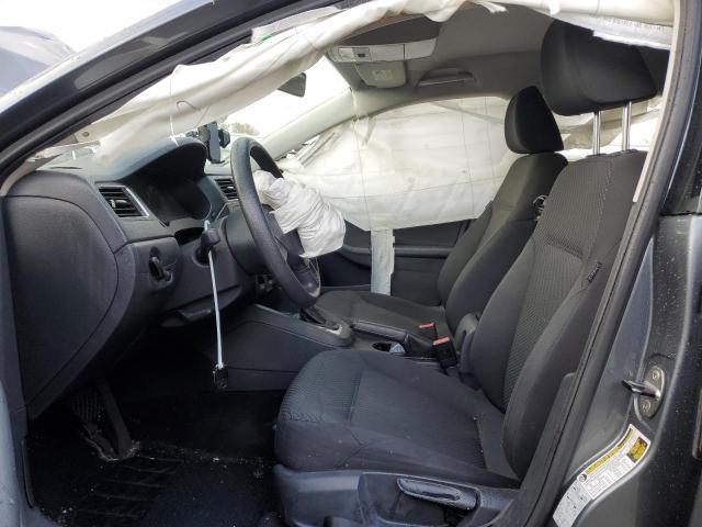 3VW2K7AJ8EM357057 - 2014 VOLKSWAGEN JETTA BASE GRAY photo 7